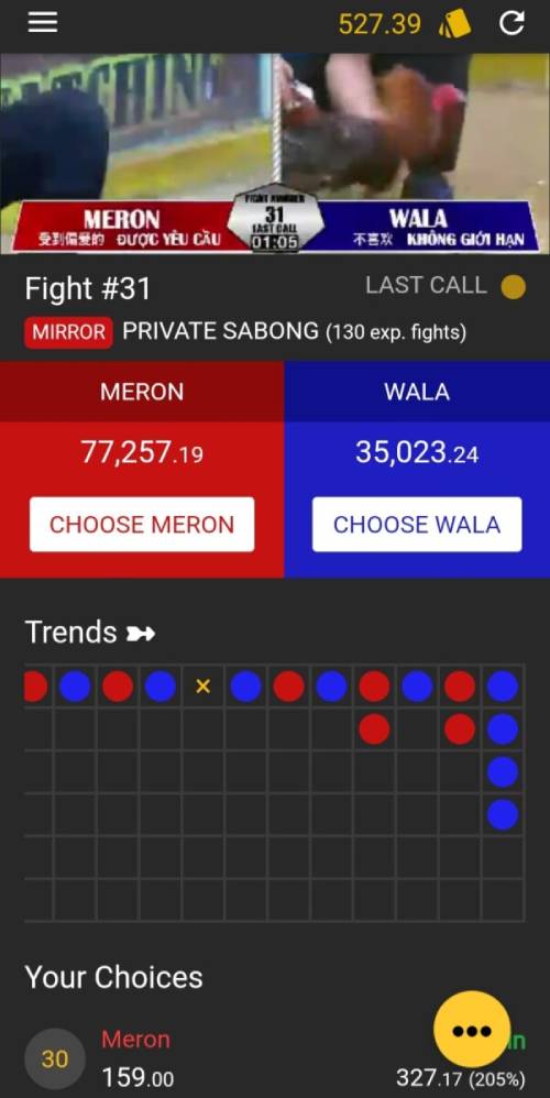 Cách đọc bảng kèo Meron – Wala cho người mới