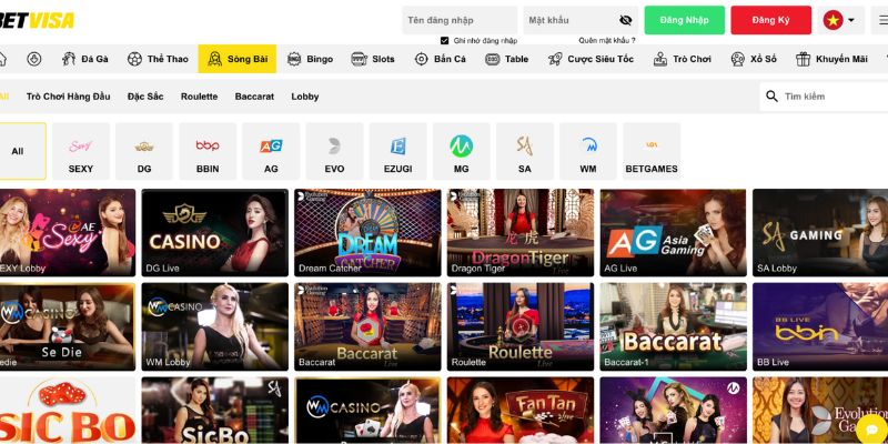 Các trò chơi bài hot nhất tại Betvisa