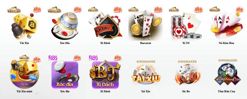 Hệ thống game bài tại Bet88 có gì?