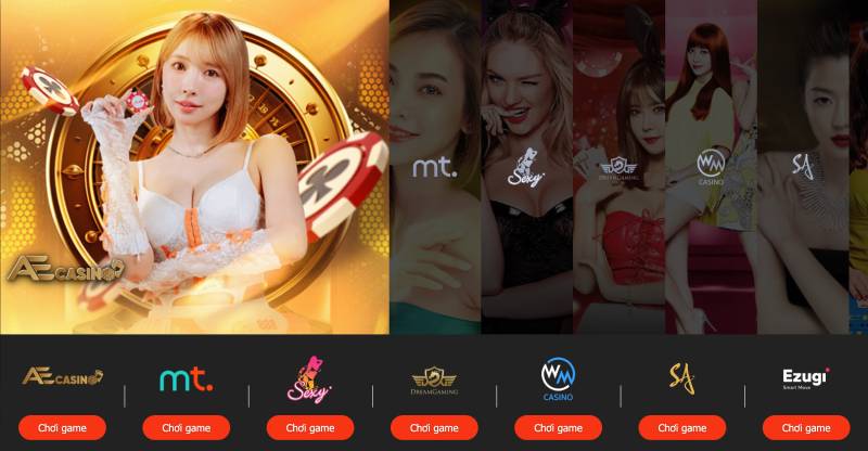 Sảnh casino đa dạng, không lo thiếu game