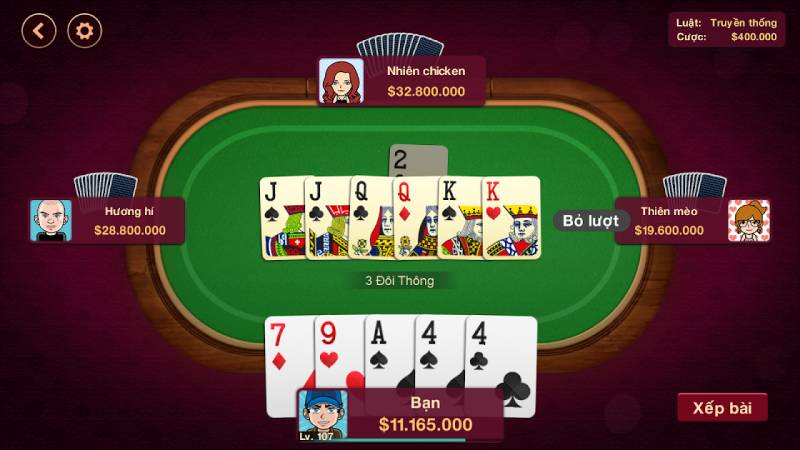 Tiến Lên Miền Nam: Ưu tiên chặn bài và ra bài thông minh